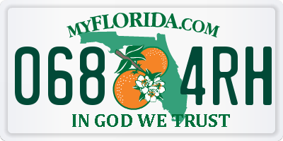 FL license plate 0684RH