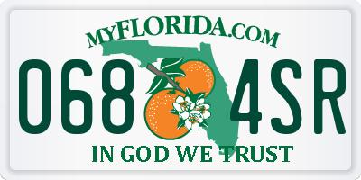 FL license plate 0684SR