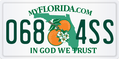 FL license plate 0684SS
