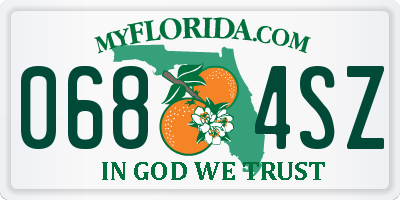 FL license plate 0684SZ