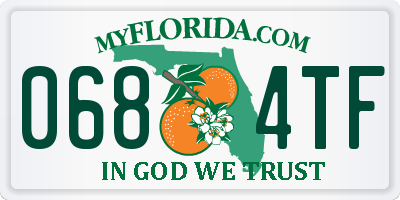FL license plate 0684TF