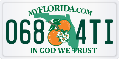 FL license plate 0684TI