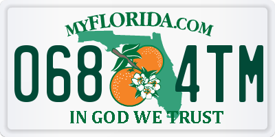 FL license plate 0684TM