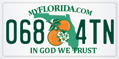 FL license plate 0684TN