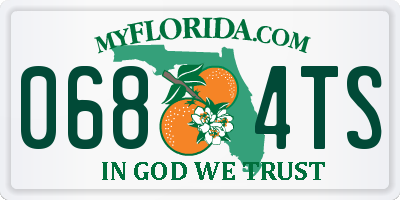 FL license plate 0684TS