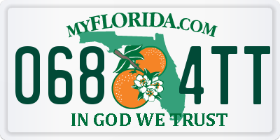 FL license plate 0684TT