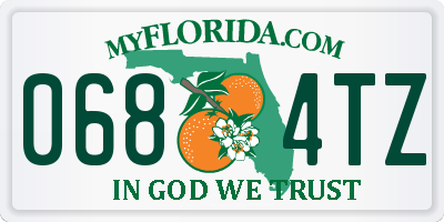 FL license plate 0684TZ