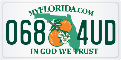 FL license plate 0684UD