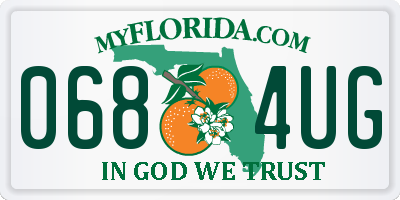 FL license plate 0684UG