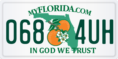 FL license plate 0684UH