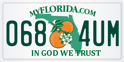 FL license plate 0684UM