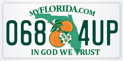 FL license plate 0684UP