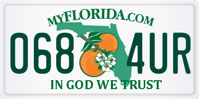 FL license plate 0684UR