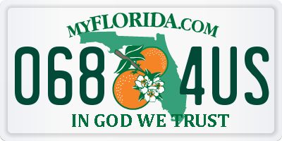 FL license plate 0684US