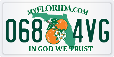 FL license plate 0684VG