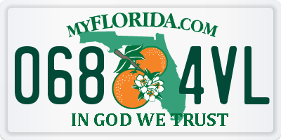 FL license plate 0684VL