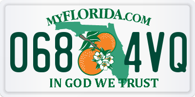 FL license plate 0684VQ