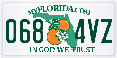 FL license plate 0684VZ
