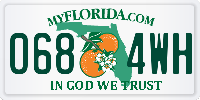 FL license plate 0684WH