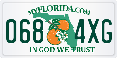 FL license plate 0684XG