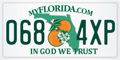 FL license plate 0684XP