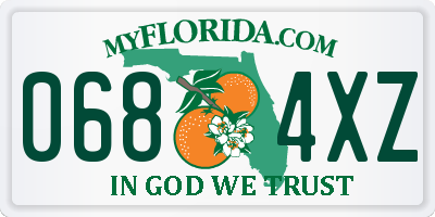 FL license plate 0684XZ