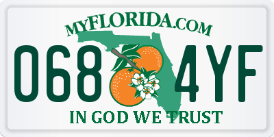 FL license plate 0684YF