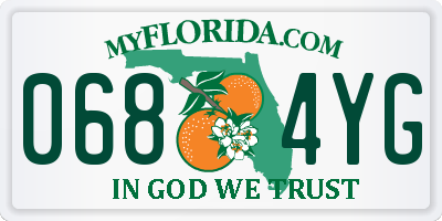 FL license plate 0684YG