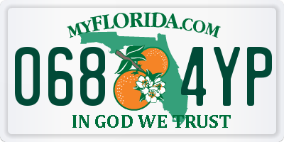 FL license plate 0684YP