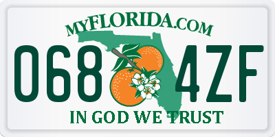 FL license plate 0684ZF