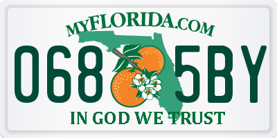 FL license plate 0685BY
