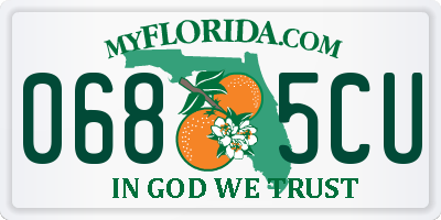 FL license plate 0685CU