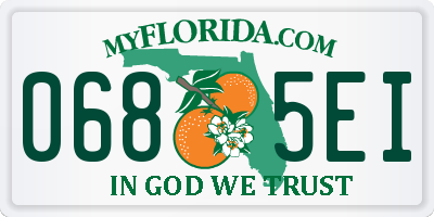 FL license plate 0685EI