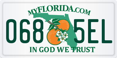 FL license plate 0685EL