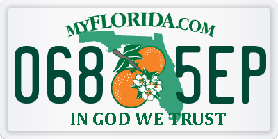 FL license plate 0685EP