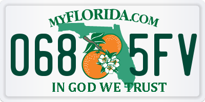 FL license plate 0685FV