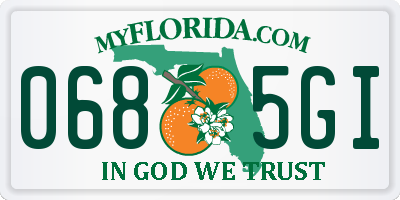 FL license plate 0685GI