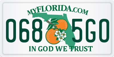 FL license plate 0685GO
