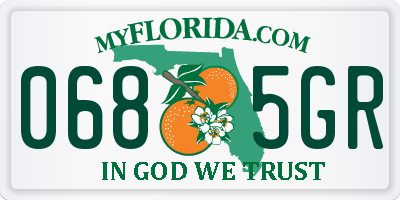 FL license plate 0685GR