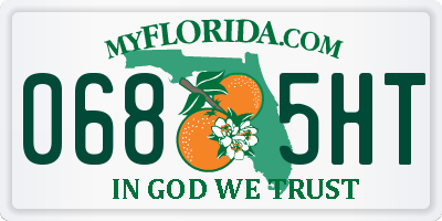 FL license plate 0685HT