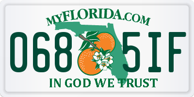 FL license plate 0685IF