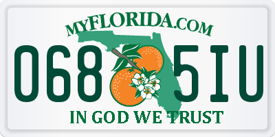 FL license plate 0685IU