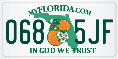 FL license plate 0685JF