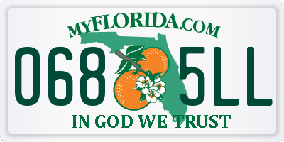 FL license plate 0685LL