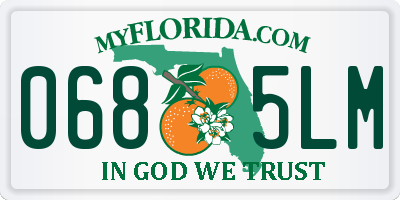 FL license plate 0685LM
