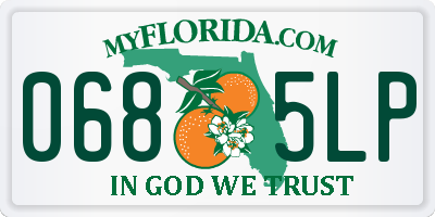 FL license plate 0685LP
