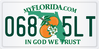FL license plate 0685LT