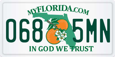 FL license plate 0685MN