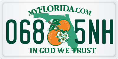 FL license plate 0685NH