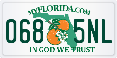 FL license plate 0685NL